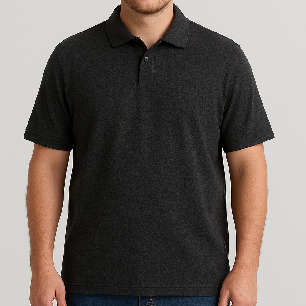 🩶Mens Dark Grey George Short Sleeve Shirt